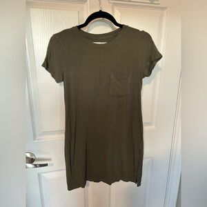 Olive Green T-Shirt Dress